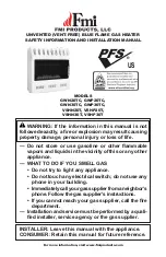 FMI GVP30TC Installation Manual preview