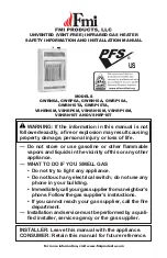 FMI GWRN10A Safety Information And Installation Manual предпросмотр