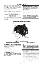 Preview for 5 page of FMI HD18NRB Owner'S Manual