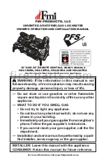 Preview for 1 page of FMI HDL18NRA Owner'S Operation And Installation Manual