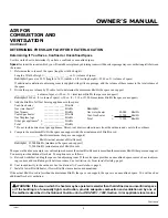 Preview for 5 page of FMI Heat Majic FVF18N Operation And Installation Manual