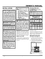 Предварительный просмотр 7 страницы FMI Heat Majic FVF18N Operation And Installation Manual