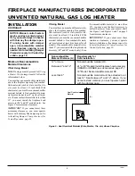 Предварительный просмотр 8 страницы FMI Heat Majic FVF18N Operation And Installation Manual