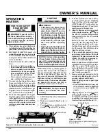 Предварительный просмотр 15 страницы FMI Heat Majic FVF18N Operation And Installation Manual