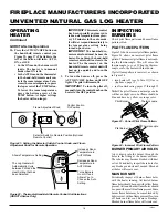 Preview for 16 page of FMI Heat Majic FVF18NW Owner'S Manual