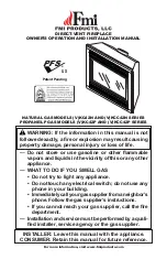 Preview for 1 page of FMI KC42N series Owner'S Operation And Installation Manual