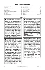 Preview for 2 page of FMI LTF18-MM Owner'S Operation And Installation Manual