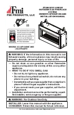 Предварительный просмотр 1 страницы FMI LVF043NE Owner'S Operation And Installation Manual