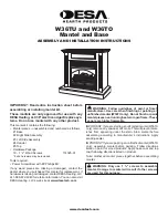 Preview for 1 page of FMI Mantel and Base W36TO Assembly And Installation Instructions