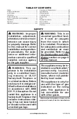 Preview for 2 page of FMI MF42INE Owner'S Operation And Installation Manual