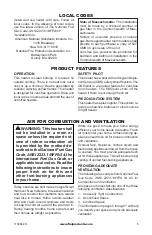 Preview for 5 page of FMI SVYD18NRA Owner'S Operation And Installation Manual