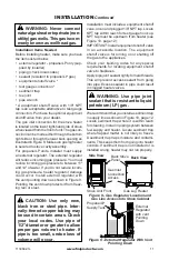 Предварительный просмотр 11 страницы FMI SVYD18NRA Owner'S Operation And Installation Manual