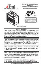 Preview for 1 page of FMI (V)3612ST Owners Manual And Installation Manual