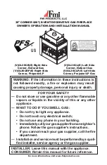 Предварительный просмотр 1 страницы FMI (V)gl36cl(e) Owner'S Operation And Installation Manual