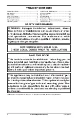 Preview for 2 page of FMI (V)gl36cl(e) Owner'S Operation And Installation Manual