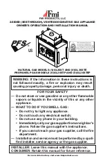 Preview for 1 page of FMI (V)GL36ST Owners Manual And Installation Manual