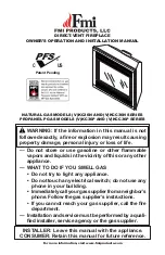 Preview for 1 page of FMI (V)KC36N series Owner'S Operation And Installation Manual