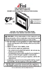 Preview for 1 page of FMI (V)KC42NE series Owner'S Operation And Installation Manual