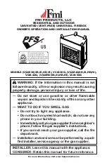 FMI (V)QM36 Series Owners Manual And Installation Manual preview