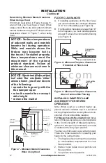 Предварительный просмотр 12 страницы FMI Vantage Hearth BG18NV Owner'S Operation And Installation Manual