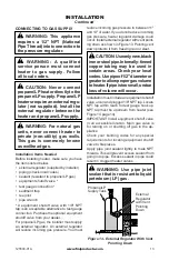 Preview for 13 page of FMI Vantage Hearth LVS18-PP Owner'S Operation And Installation Manual