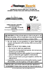 Preview for 1 page of FMI Vantage Hearth VFC24NR Owner'S Operation And Installation Manual