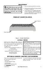 Предварительный просмотр 5 страницы FMI Vantage Hearth VFC24NR Owner'S Operation And Installation Manual