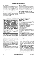 Preview for 6 page of FMI Vantage Hearth VFC24NR Owner'S Operation And Installation Manual