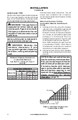 Preview for 10 page of FMI Vantage Hearth VFC24NR Owner'S Operation And Installation Manual