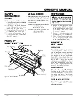 Предварительный просмотр 3 страницы FMI VFP18MV Owner'S Operation And Installation Manual