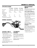 Предварительный просмотр 21 страницы FMI VFP18R Owner'S Operation And Installation Manual