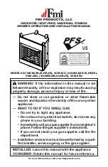 Предварительный просмотр 1 страницы FMI VUm50HI Owners Manual And Installation Manual