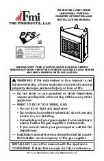 Предварительный просмотр 1 страницы FMI VUM50HIA Owner'S Operation And Installation Manual