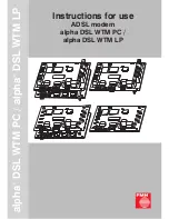 FMN alpha DSL WTM L Instructions For Use Manual preview