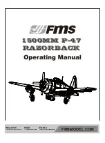 Предварительный просмотр 1 страницы FMS 1500MM P-47 RAZORBACK Operating Manual