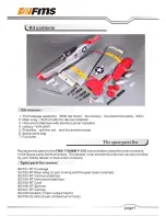 Предварительный просмотр 4 страницы FMS 1700mm P-51 D Mustang Operating Manual