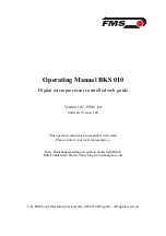 FMS BKS010 Operating Manual предпросмотр