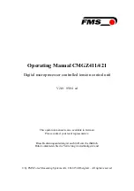 FMS CMGZ411 Operating Manual preview