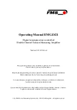 FMS EMGZ421 Operating Manual предпросмотр