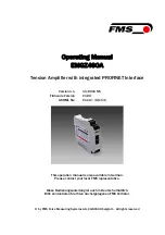 FMS EMGZ490A Operating Manual preview