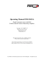 FMS EMGZ621A Operating Manual предпросмотр