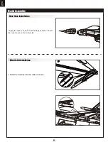 Предварительный просмотр 6 страницы FMS F-16C Fighting Falcon 70mm Instruction Manual