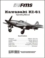 FMS Kawasaki KI-61 Operating Manual предпросмотр