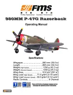 FMS P-47G Razorback Operating Manual предпросмотр