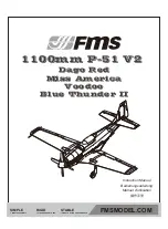 Preview for 1 page of FMS P-51 V2 Blue Thunder II Instruction Manual