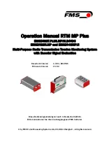 FMS RTM MP Plus EMGZ443MP.R Operation Manual предпросмотр