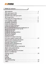 Preview for 3 page of FMS Sky trainer 182 Operating Manual