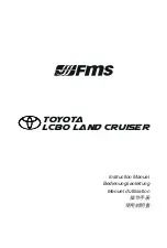 FMS TOYOTA LC80 Land Cruiser Instruction Manual предпросмотр