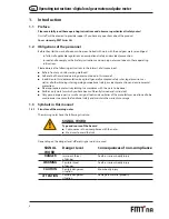 Preview for 4 page of FMT Swiss AG 23 190 Operating Instructions And Safety Notes