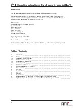 Предварительный просмотр 2 страницы FMT Swiss AG AdBlue 13 040 Operating Instructions And Safety Notes